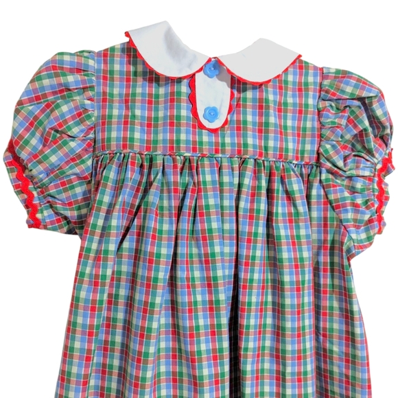 TBBC Mary Dal Dress Miss Porter's Plaid Richmond Red 18-24 Months NWT Preppy - Picture 2 of 9